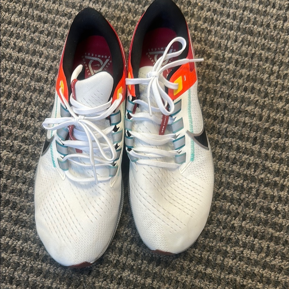 Nike White with Red and Yellow Accents Sneakers